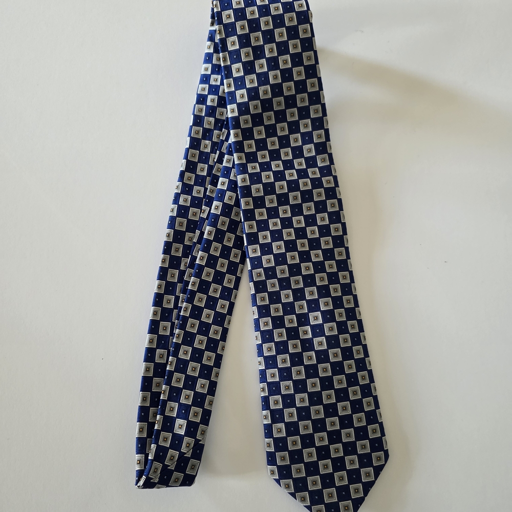 Jos. A. Bank Blue and White Polka Dot Tie